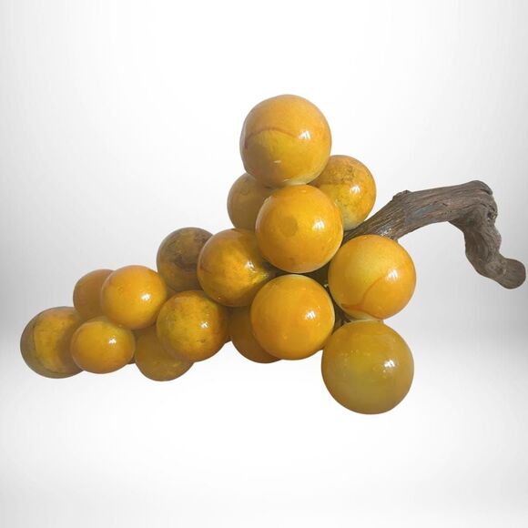 Mid-Century Vintage Italian Alabaster Stone Grape Clusters - Driftwood | A+ - Picture 2 of 4